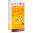 Emerita Organic Cotton Tampons Regular - 16 Tampons For Sale