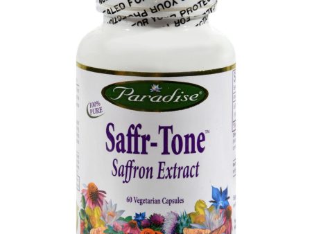 Paradise Herbs Saffr-tone Saffron Extract - 60 Vegetarian Capsules Online now