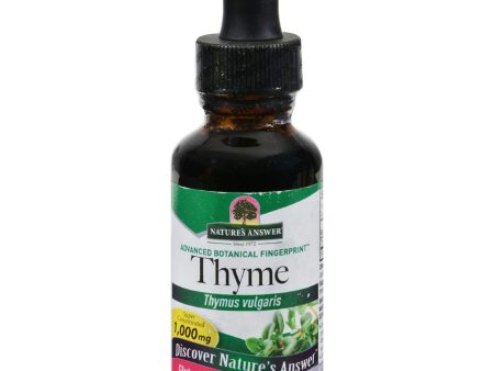 Nature s Answer Thyme - 1 Oz Online Sale