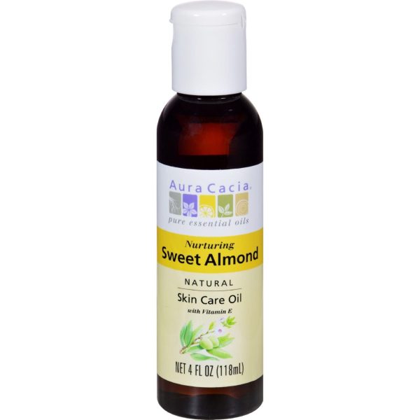 Aura Cacia Sweet Almond Natural Skin Care Oil - 4 Fl Oz Fashion