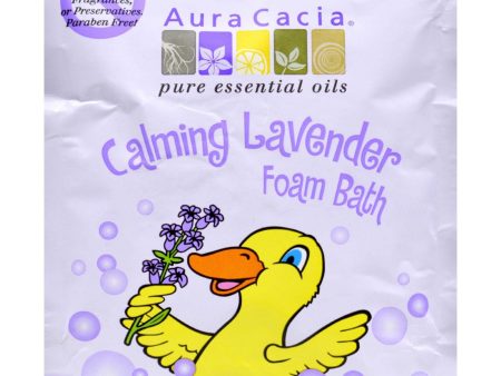 Aura Cacia Calming Foam Bath Lavender Essential Oil - Case Of 6 - 2.5 Oz Supply