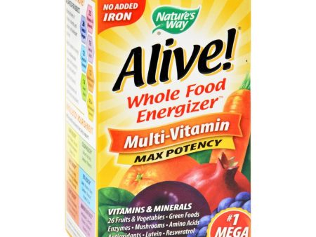 Nature s Way Alive Multi-vitamin No Iron Added - 60 Tablets Online