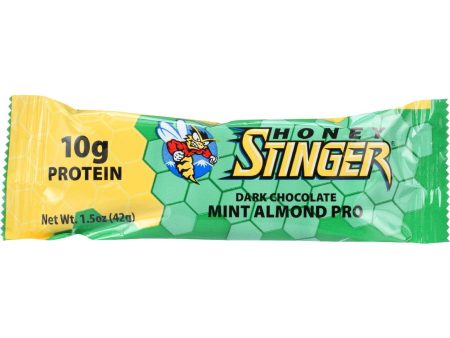 Honey Stinger Bar - Protein - Dark Chocolate Mint Almond - 1.5 Oz - Case Of 15 Online Sale