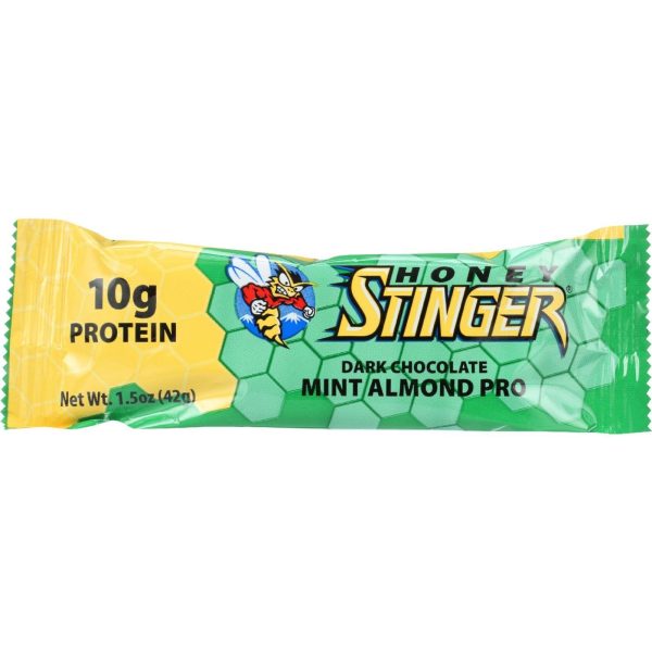 Honey Stinger Bar - Protein - Dark Chocolate Mint Almond - 1.5 Oz - Case Of 15 Online Sale