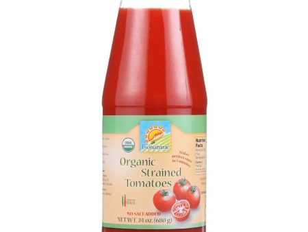 Bionaturae Tomatoes - Organic - Strained - 24 Oz - Case Of 6 Sale