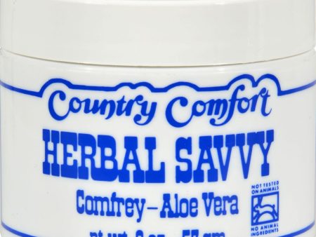 Country Comfort Herbal Savvy Comfrey Aloe Vera - 2 Oz on Sale