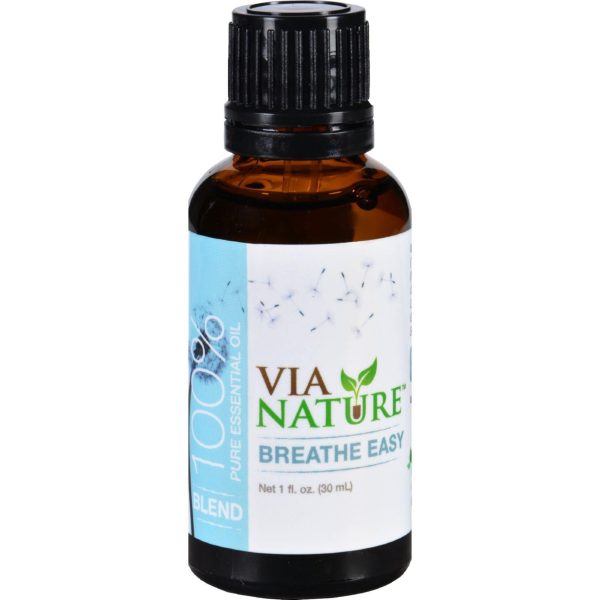 Via Nature Essential Oil Blend - Breathe Easy - 1 Fl Oz on Sale