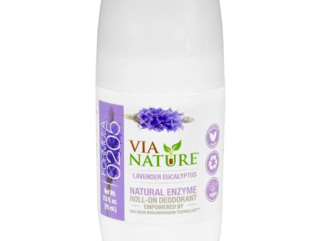 Via Nature Deodorant - Roll On - Lavender Eucalyptus - 2.5 Fl Oz Online now