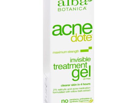 Alba Botanica Natural Acnedote Invisible Treatment Gel - 0.5 Oz Online Sale