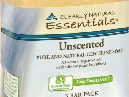 Clearly Natural Bar Soap - Unscented - 3 Pack - 4 Oz Online