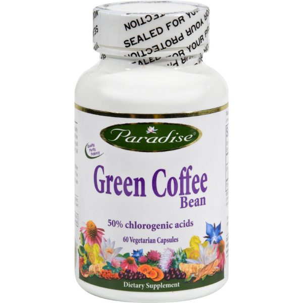 Paradise Herbs Green Coffee Bean - 60 Vegetarian Capsules Online