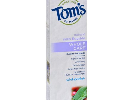 Tom s Of Maine Whole Care Toothpaste Wintermint - 4.7 Oz - Case Of 6 Cheap