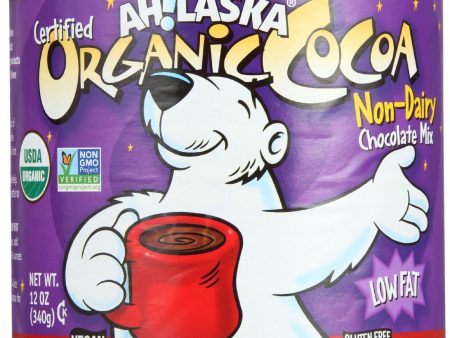 Ahlaska Cocoa Mix - Organic - Non-dairy Chocolate - Low Fat - 12 Oz - Case Of 12 Hot on Sale