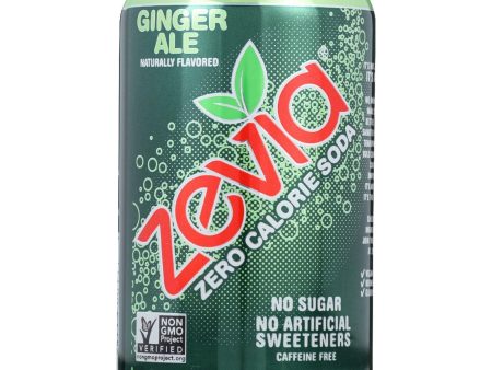 Zevia Soda - Zero Calorie - Ginger Ale - Can - 6-12 Oz - Case Of 4 Discount