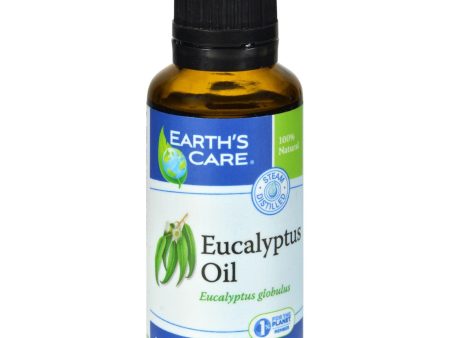 Earth s Care Essential Oil - 100 Percent Pure - Natr - Eucalyptus - 1 Fl Oz For Sale