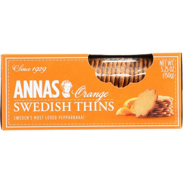 Annas Pepparkakor - Original - Orange Thins - 5.25 Oz - Case Of 12 Online Sale