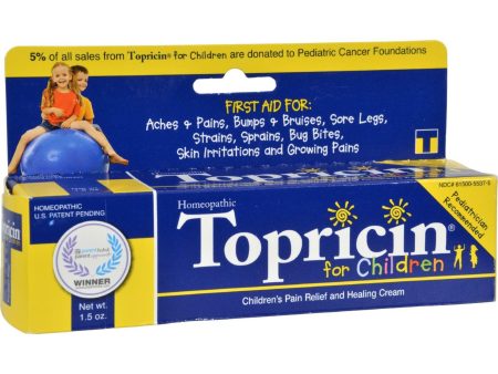 Topricin Junior Pain Relief Cream - 1.5 Oz Online now