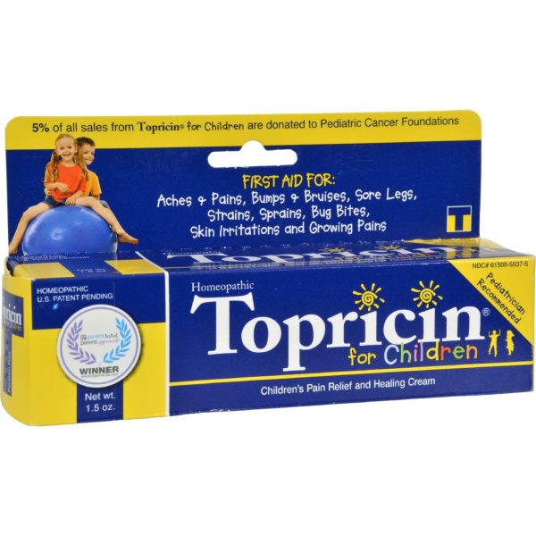 Topricin Junior Pain Relief Cream - 1.5 Oz Online now