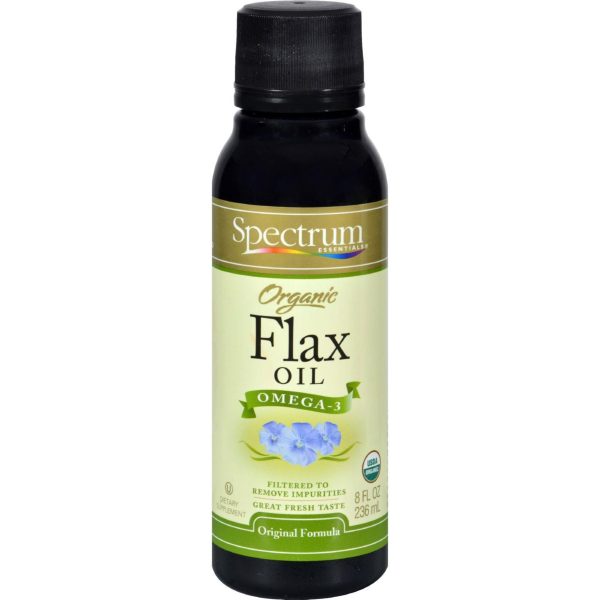 Spectrum Essentials Organic Flax Oil - 8 Oz For Discount