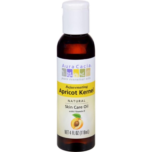 Aura Cacia Natural Skin Care Oil Apricot Kernel - 4 Fl Oz Online Sale