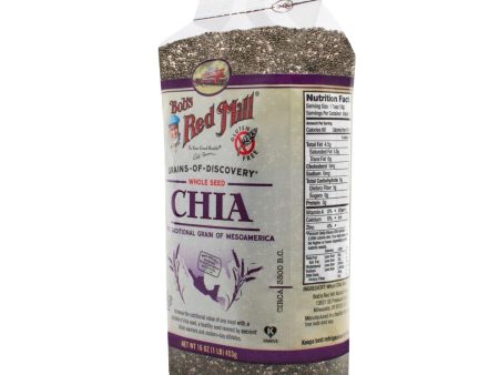 Bob s Red Mill Chia Seeds - 16 Oz - Case Of 4 Hot on Sale