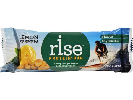 Rise Protein Plus Bar - Lemon Cashew - 2.1 Oz - Case Of 12 Cheap