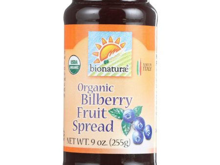 Bionaturae Fruit Spread - Organic - Bilberry - 9 Oz - Case Of 12 Sale