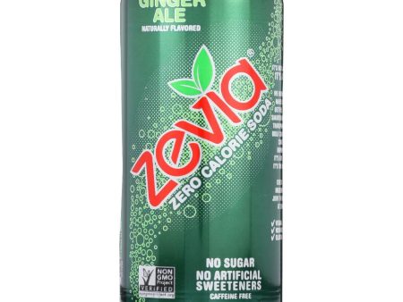 Zevia Soda - Zero Calorie - Ginger Ale - Tall Girls Can - 16 Oz - Case Of 12 Online Sale