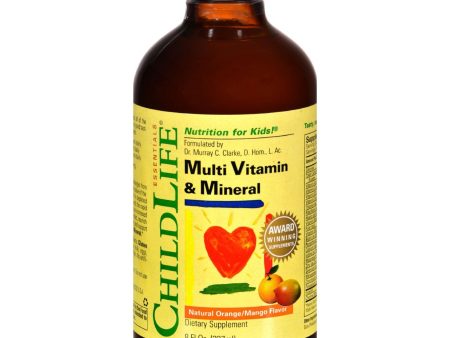 Childlife Multi Vitamin And Mineral Natural Orange Mango - 8 Fl Oz Discount