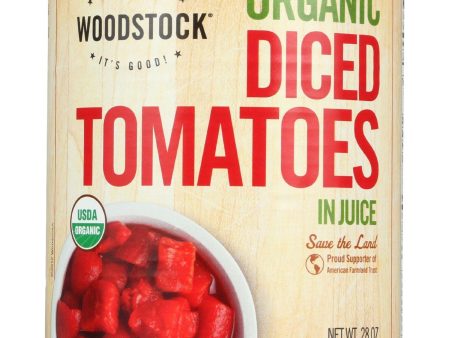 Woodstock Tomatoes - Organic - Diced - In Juice - 28 Oz - Case Of 12 Online