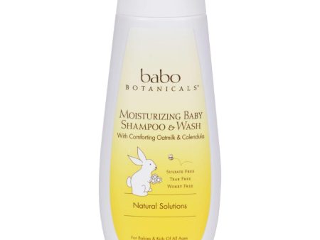 Babo Botanicals Moisturizing Baby Shampoo And Wash - Oatmilk Calendula - 8 Fl Oz Discount