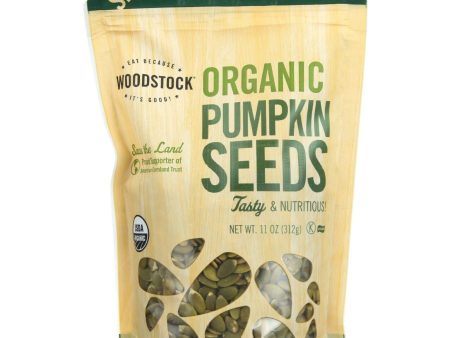 Woodstock Seeds - Organic - Pumpkin - Pepita - 11 Oz - Case Of 8 Online now