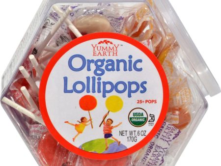 Yummy Earth Organic Lollipops Assorted Personal Bin - 6 Oz - Case Of 10 Online