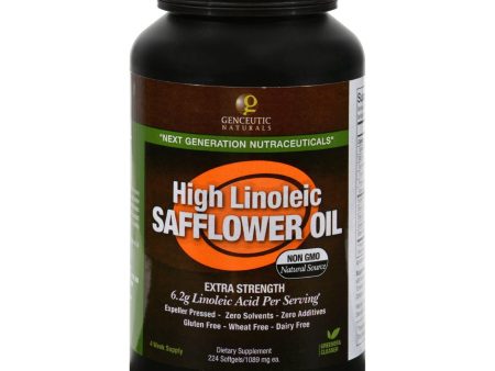 Genceutic Naturals Safflower Oil High Linoleic - 1089 Mg - 224 Softgels Sale