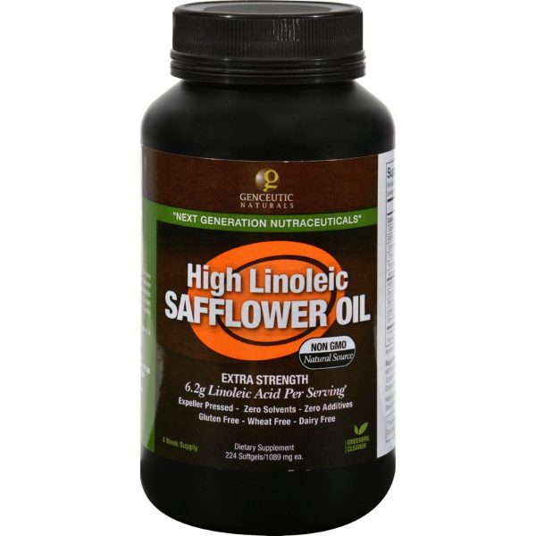 Genceutic Naturals Safflower Oil High Linoleic - 1089 Mg - 224 Softgels Sale