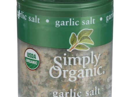 Simply Organic Garlic Salt - Organic - 1.06 Oz - Case Of 6 Cheap