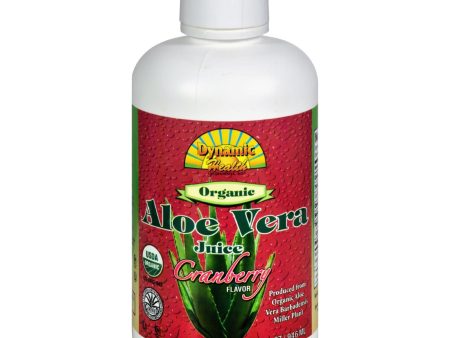 Dynamic Health Organic Aloe Vera Juice Cranberry - 32 Fl Oz For Discount