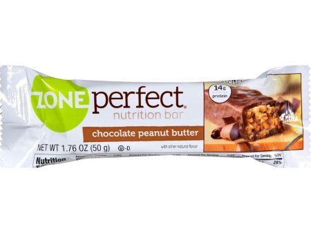 Zone Nutrition Bar - Chocolate Peanut Butter - Case Of 12 - 1.76 Oz on Sale