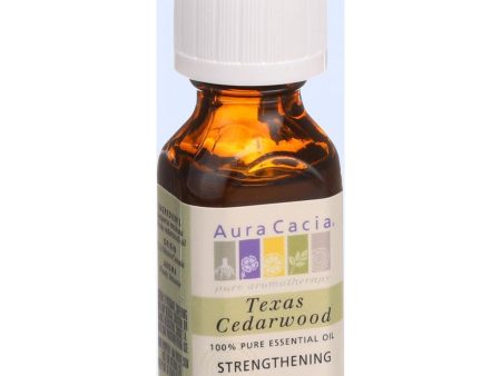 Aura Cacia Essential Oil - Cedarwood Texas - .5 Oz Online Sale