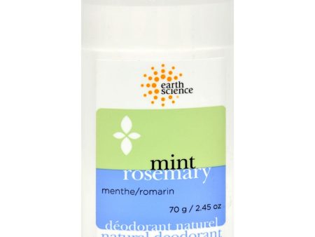 Earth Science Deodorant Natural Mint Rosemary - 2.5 Oz Online Hot Sale