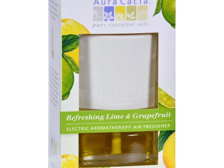 Aura Cacia Electric Air Freshener - Lime And Grape - 3 Pack Sale