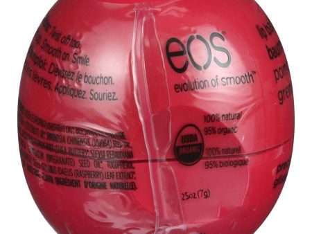 Eos Products Lip Balm - Smooth Sphere - Organic - Pomegranate Raspberry - .25 Oz - Case Of 8 Discount