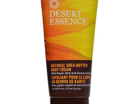 Desert Essence Natural Shea Butter Body Cream - 6 Fl Oz For Sale