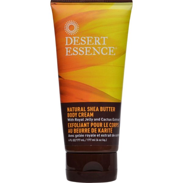 Desert Essence Natural Shea Butter Body Cream - 6 Fl Oz For Sale