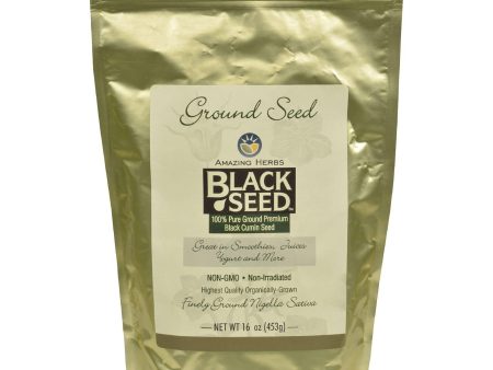 Amazing Herbs Black Seed Ground Seed - 16 Oz Hot on Sale