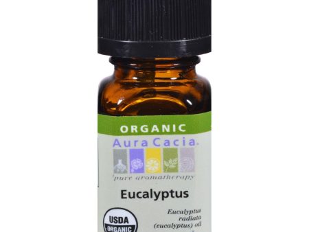 Aura Cacia Organic Eucalyptus - .25 Oz For Sale