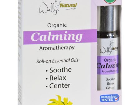 Wallys Natural Products Aromatherapy Blend - Organic - Roll-on - Essential Oils - Calming - .33 Oz Online now