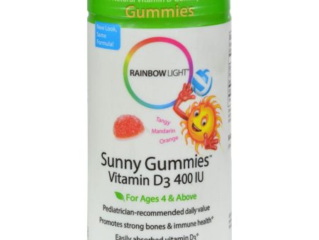 Rainbow Light Vitamin D3 Sunny Gummies Tangy Orange - 400 Iu - 60 Gummies For Cheap