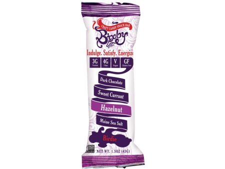 Bixby Bar - Birdie - Rich Dark Chocolate - Sweet Currant Maine Sea Salt Hazelnut - 1.5 Oz Bars - Case Of 12 For Discount