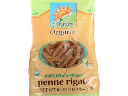 Bionaturae Pasta - Organic - 100 Percent Whole Wheat - Penne Rigate - 16 Oz - Case Of 12 Sale